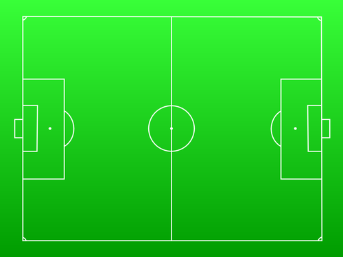 Immagine vettoriale passo di gioco del calcio