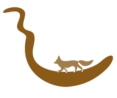 Fox silhouet afbeelding