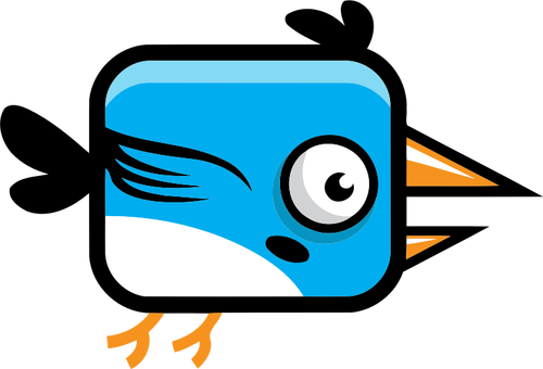 Modrý pták ikona