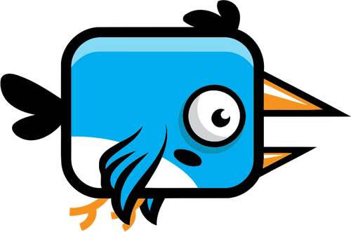 Cartoon-Vektor-Bild eines Vogels