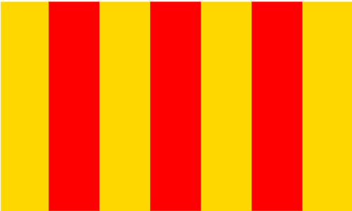 Foix क्षेत्र ध्वज वेक्टर ग्राफिक्स