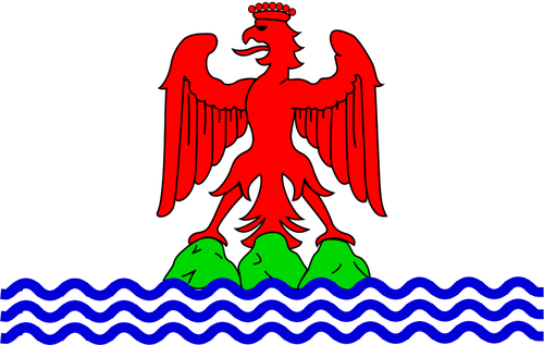 County of Nice region flag vector clip art