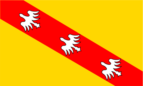 Lorraine regionen flagga vektorbild