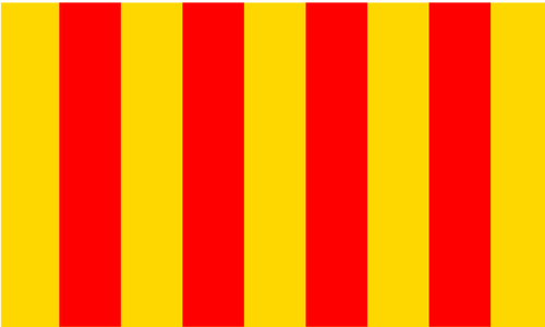 Bandera de la región de Provenza vector imagen