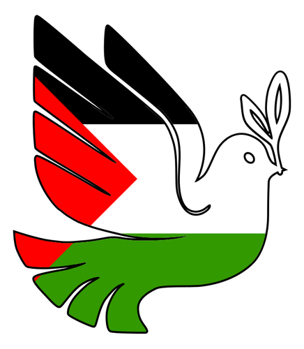 Rauha Palestiinalle -vektorikuva