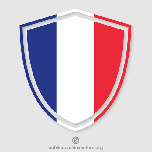 Französische Flagge Wappen