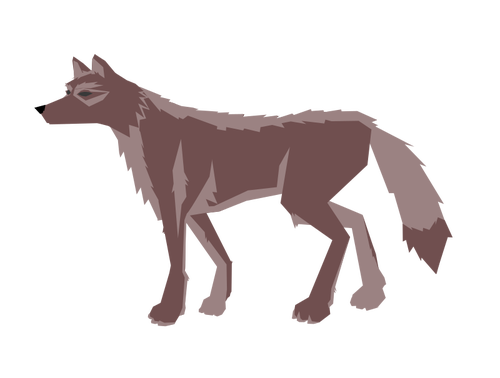 Brown wolf