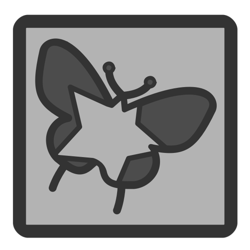 Icono de mariposa estrella