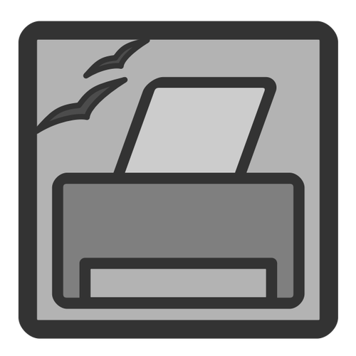OpenOffice Drucker Admin Icon ClipArt