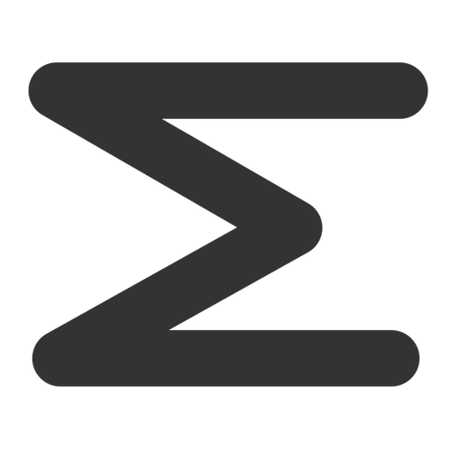 Sum symbol monochrome