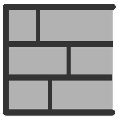 Icona del muro di mattoni