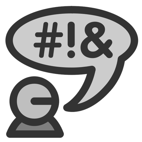 Chat section icon clip art