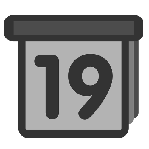 Arte do clipe do símbolo do ícone da data
