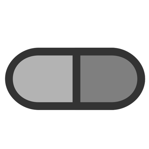 Het pictogramsymbool van de pil