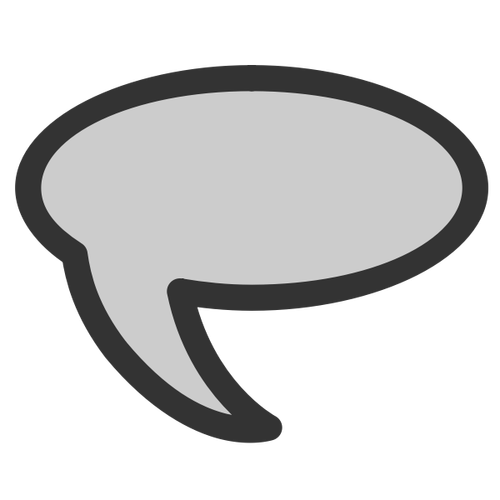 Burbuja de voz de icono de mensaje