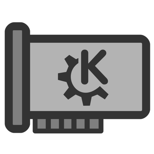 Vektor clip art ikon perangkat keras
