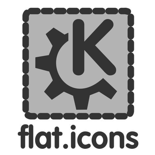 Flat icons logo