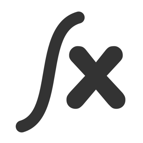 Icono de matemáticas de función