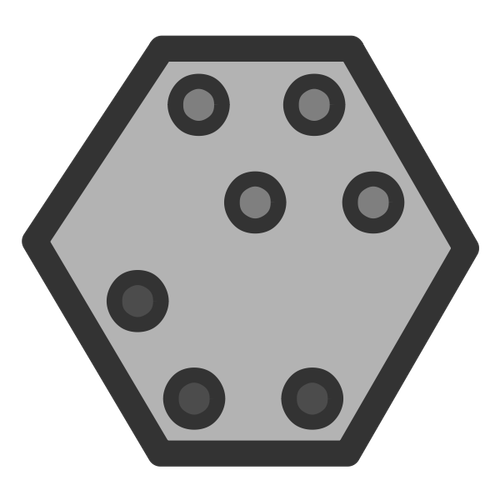 Hexagon icon clip art