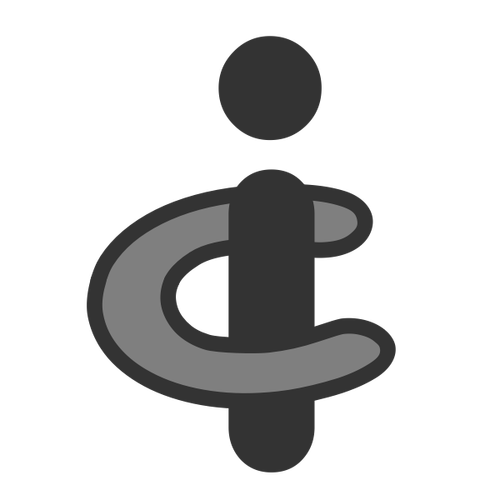 Utklippssymbol for programvareikon