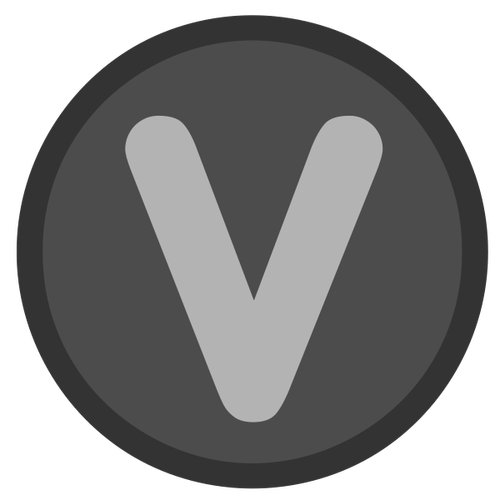 Obiekt clipart z ikoną V