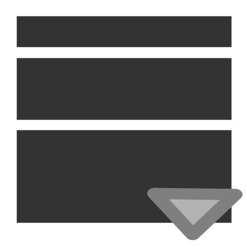 Simbol ikon ke lebar garis