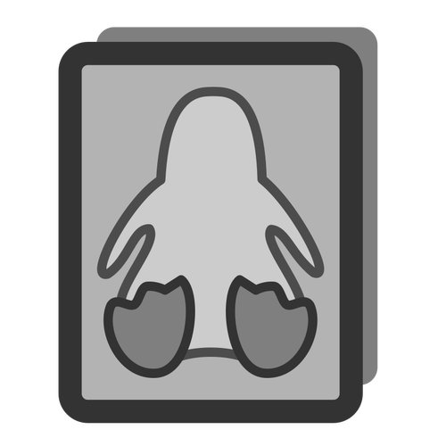 Carte de l’icône monochrome