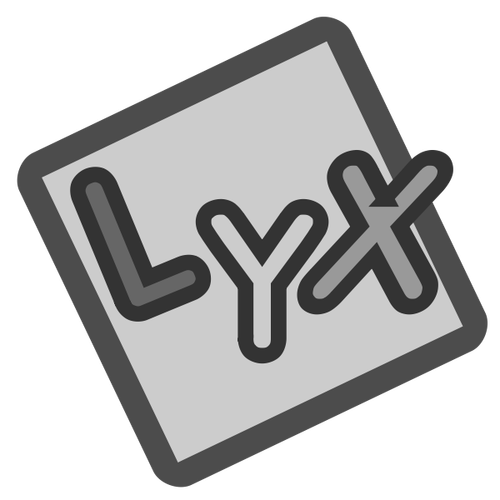 Lyx icon clip art