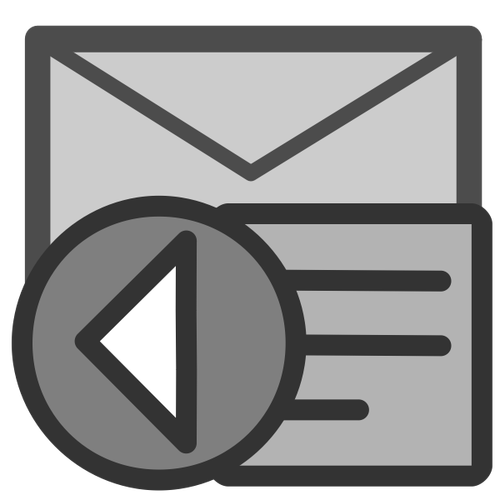 Icono de lista de respuestas de correo