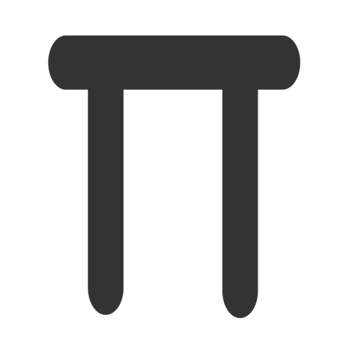Math symbol clip art icon