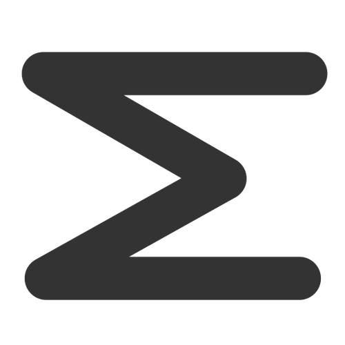 Math sum icon symbol