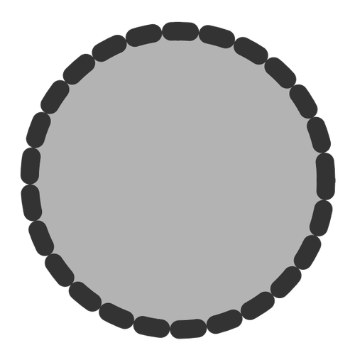 Gráficos vetoriais de ícones do círculo