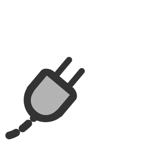 Losgekoppeld pictogramsymbool
