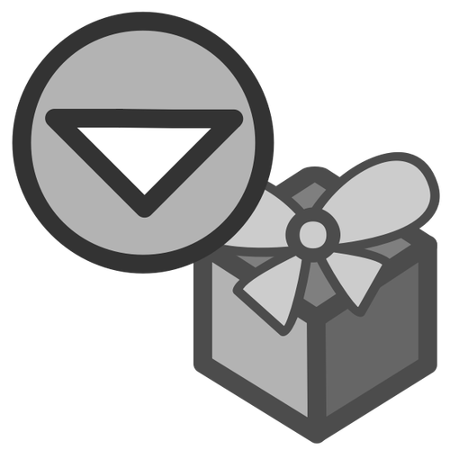 Tech symbool grijs pictogram