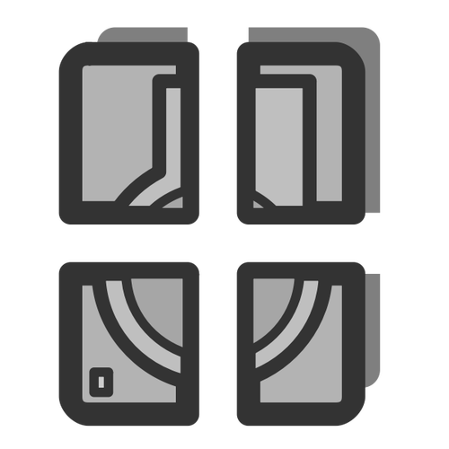 Disc partition icon clip art