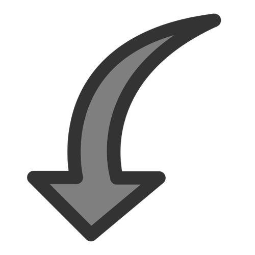 Ikona wektora obrotu w kierunku przeciwnym do ruchu wskazówek zegara