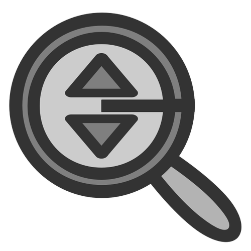 Forstørrelsesglass vektor symbol