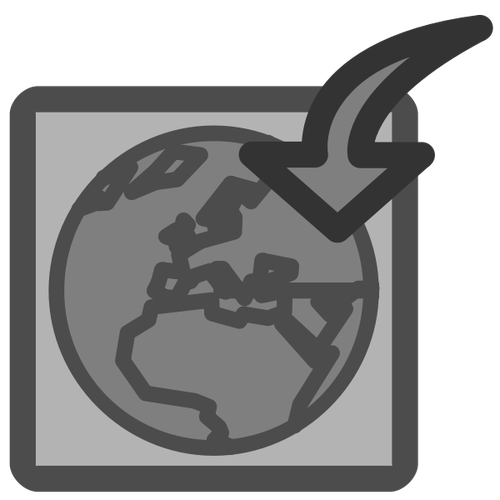 Icono de vector del archivador web