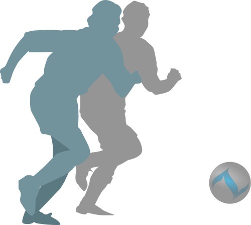 Футбольный игрок векторное изображение