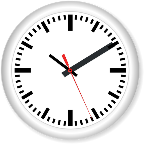 Moderní nástěnné hodiny vektorový obrázek