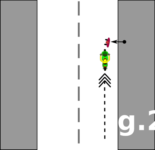 Ilustrație a unui accident rutier