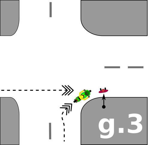 Pedestre e moto acidente
