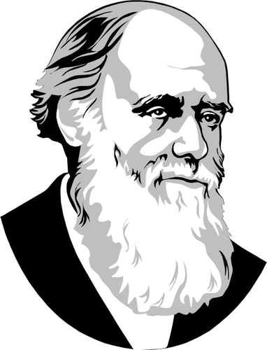 Charles Darwinin vektorikuva