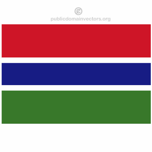 Drapel Gambia vectoriale