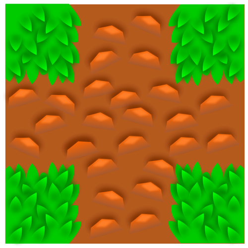 Grass tile pattern for computer game vector clip art