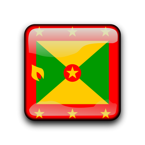 Grenadas flagga knappen