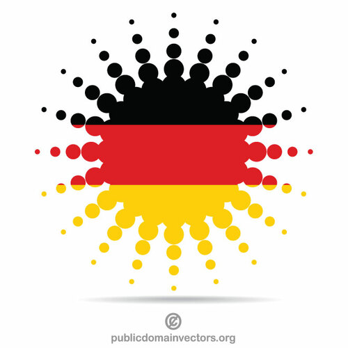 ドイツ国旗ハーフトーン効果