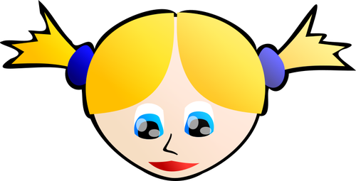 Mädchen-Gesicht-Vektor-illustration