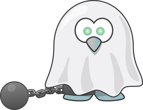 Pingvin ghost vektorritning