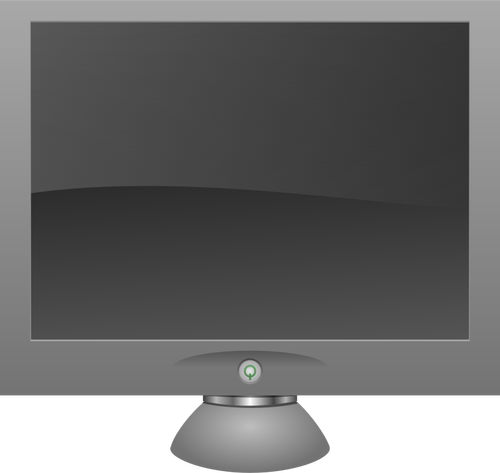 LCD-skärm med skugga vektorgrafik
